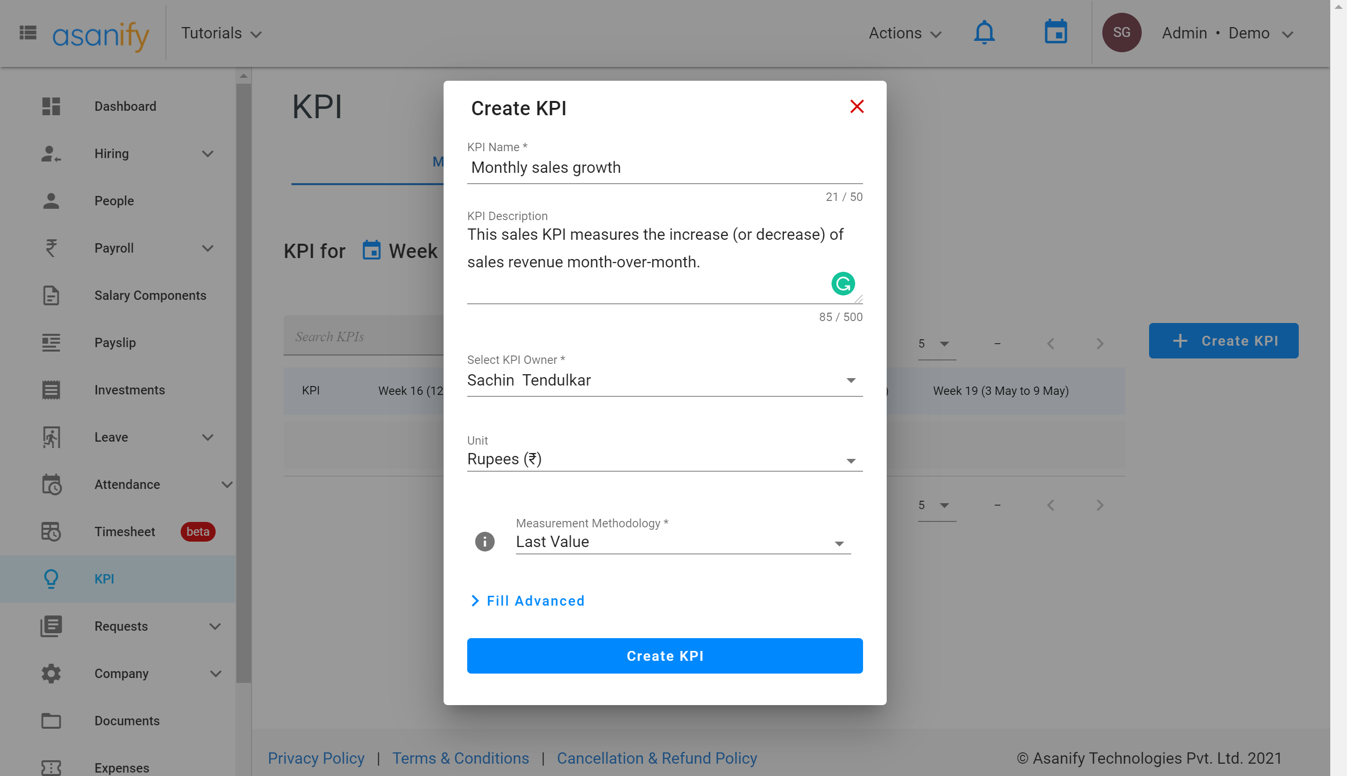 kpi details