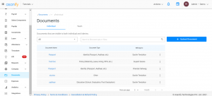 As an employer keep track of all the documents uploaded by any of your newly hired employees