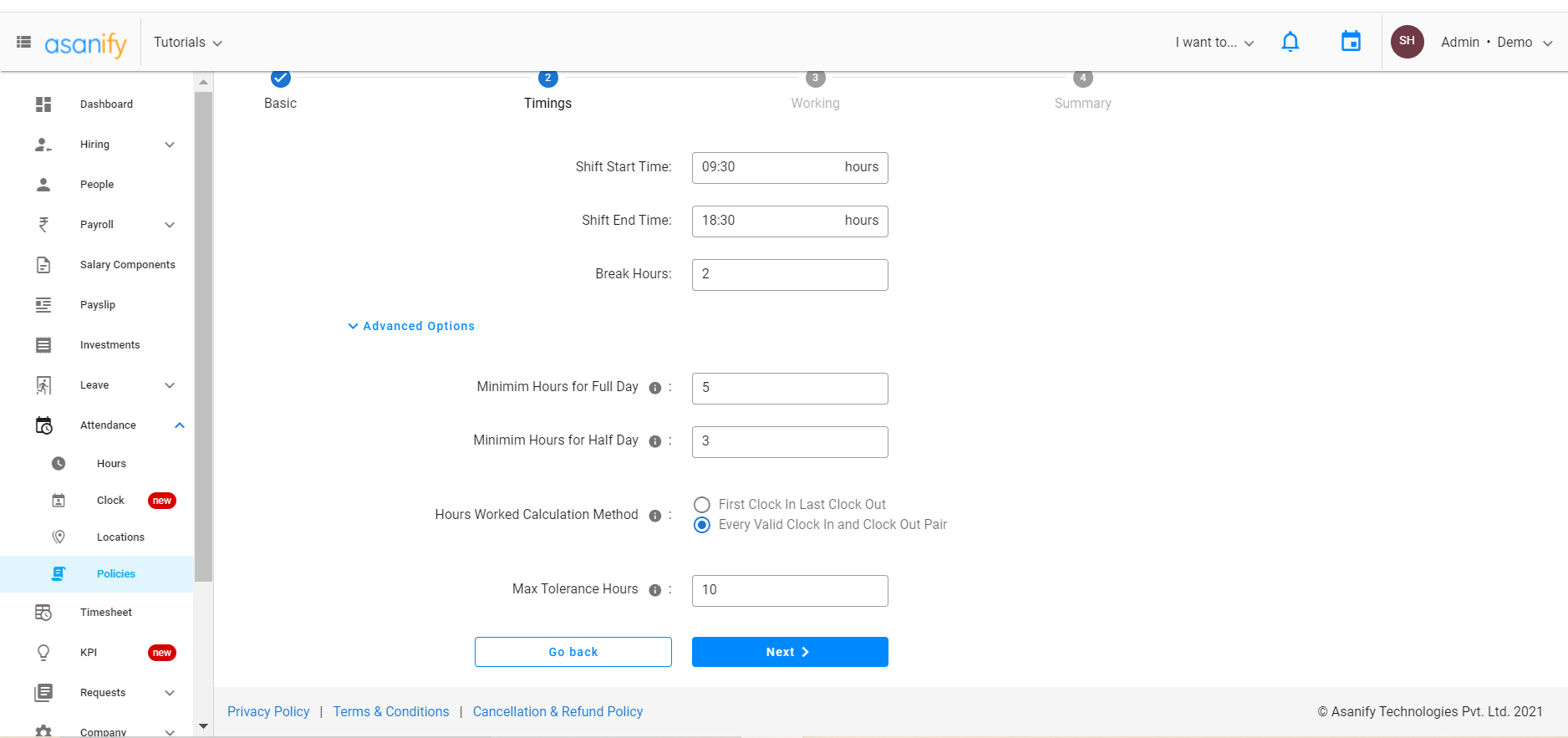 create attendance policy