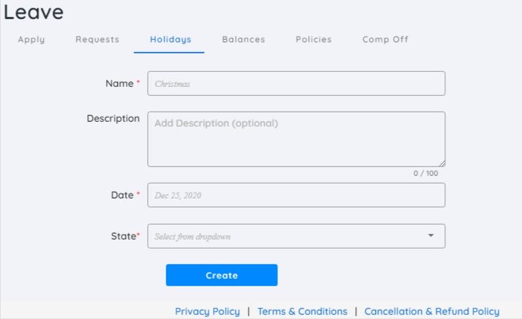 Asanify holiday management