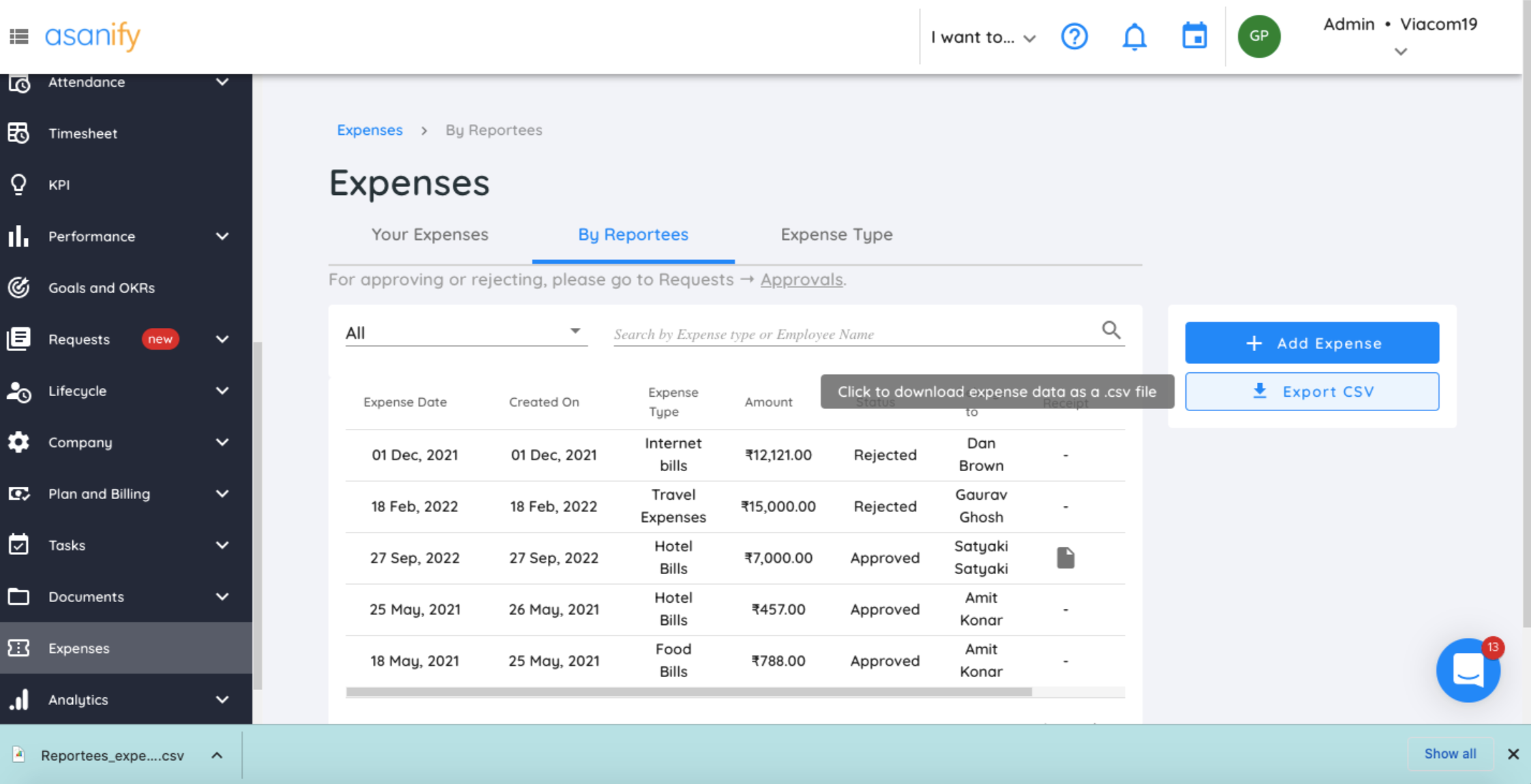Expense reimbursement software
