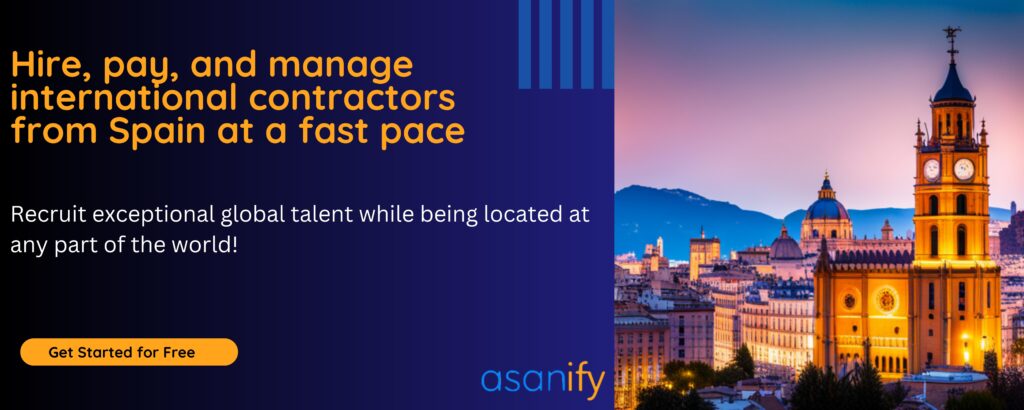 Pay contractors in Spain with Asanify 