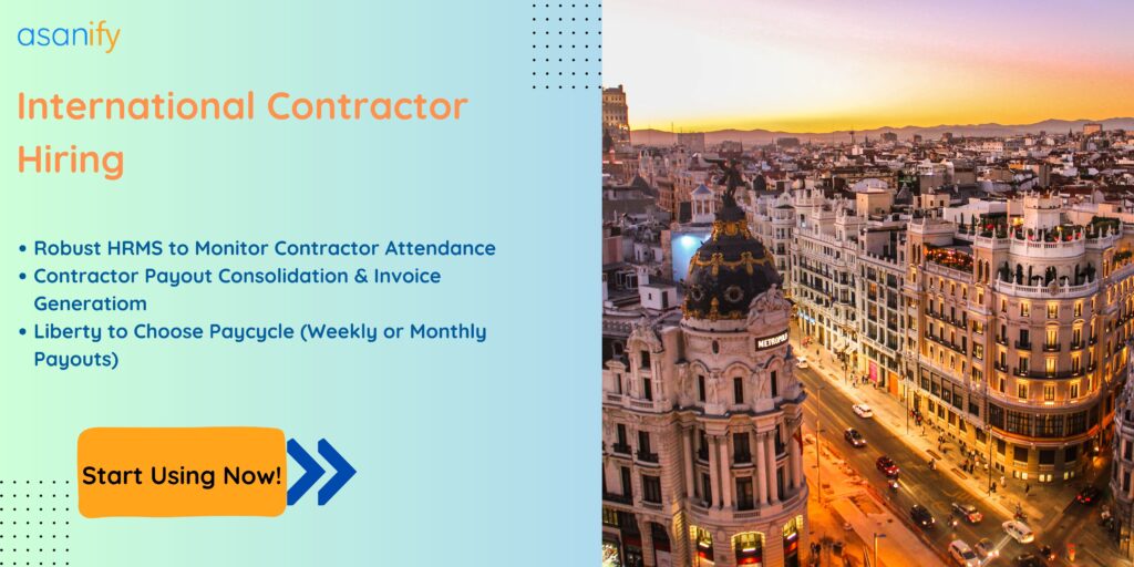 Contractor hiring with Asanify