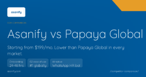 Read more about the article Asanify vs Papaya Global 2026: Best Papaya Global Alternative for EOR