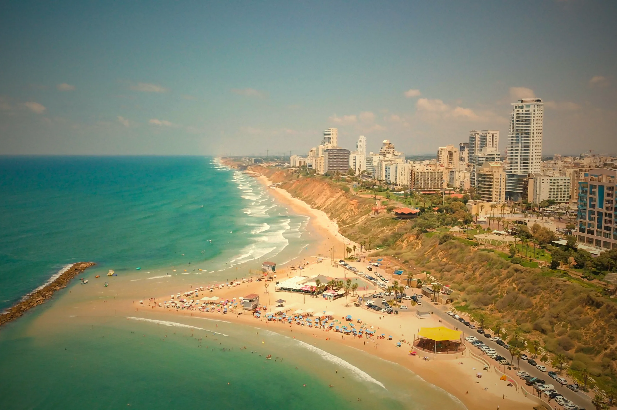 Skyline photograph of Tel Aviv, Israel