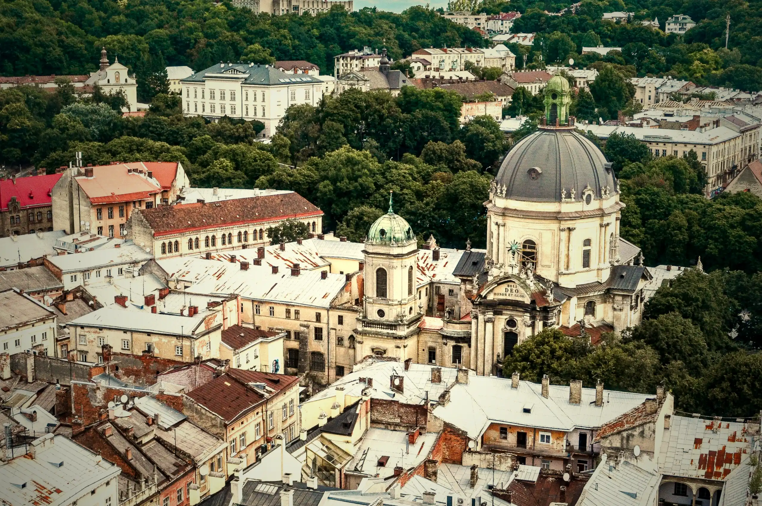 Skyline photograph of Lviv, Ukraine