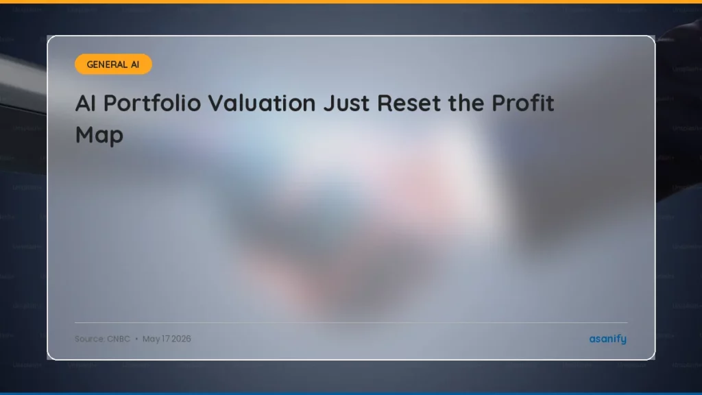 Asanify AI News Digest, May 17 2026: AI Portfolio Valuation Reset the Global Profit Line