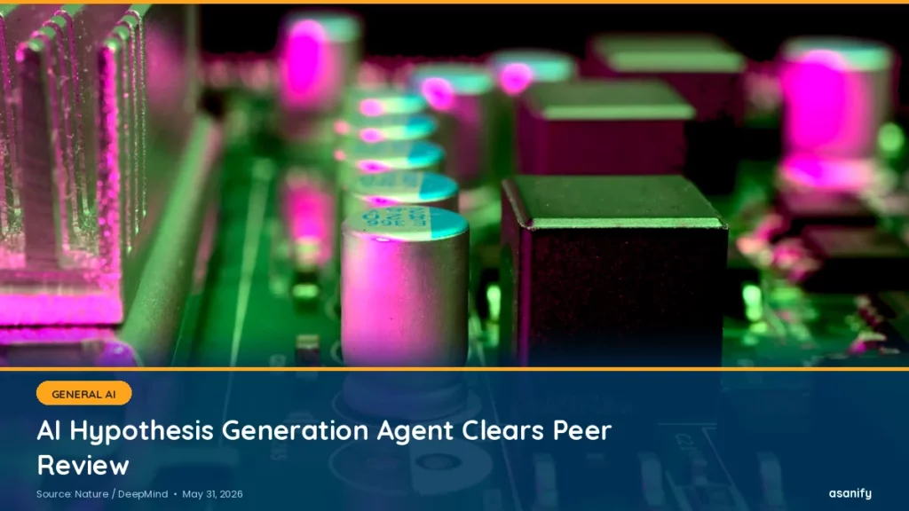 AI hypothesis generation agent: DeepMind Co-Scientist multi-agent system validated in Nature peer review