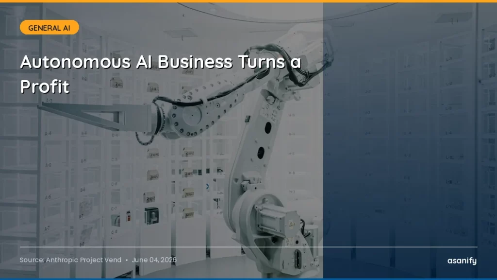 Autonomous AI Business Turns a Profit - Asanify AI News