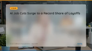 Read more about the article AI News Digest, July 6: The AI Job Cuts Surge Just Set a Record