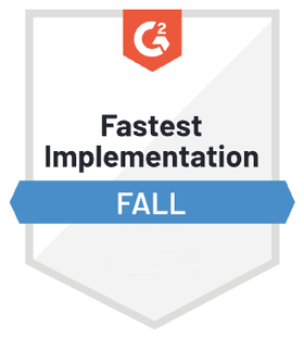 G2 Fastest Implementation badge for Asanify