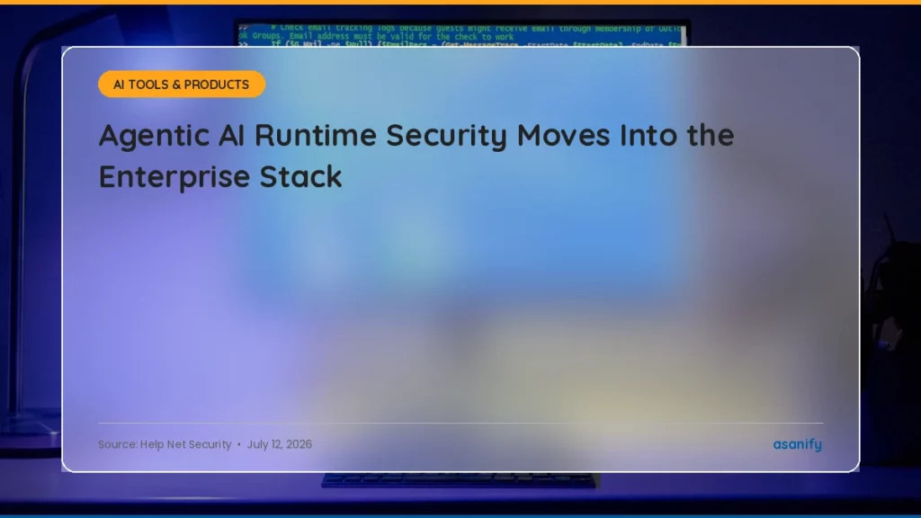 Agentic AI runtime security governing every AI agent interaction in the enterprise stack
