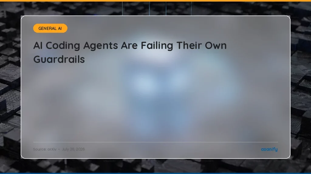 AI News Digest, July 26: A New Benchmark Shows Your Coding Agent Ignores Its Own Rules - Asanify AI News